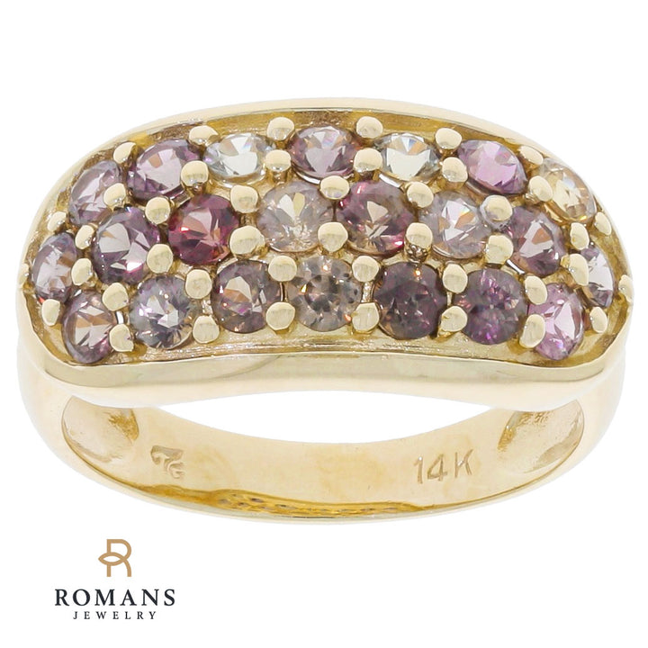 Brown Tourmaline Ring 14K Yellow Gold 1.76CTW