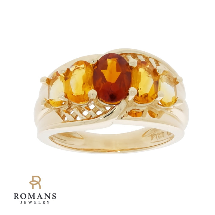 Citrine Ring 14K Yellow Gold 1.94 CTW