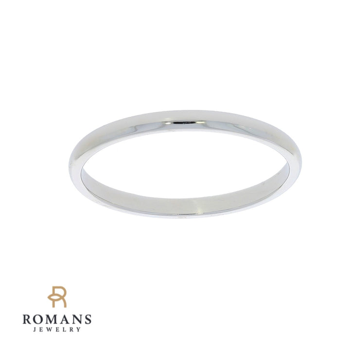 Classic Wedding 2MM Band 14K White Gold