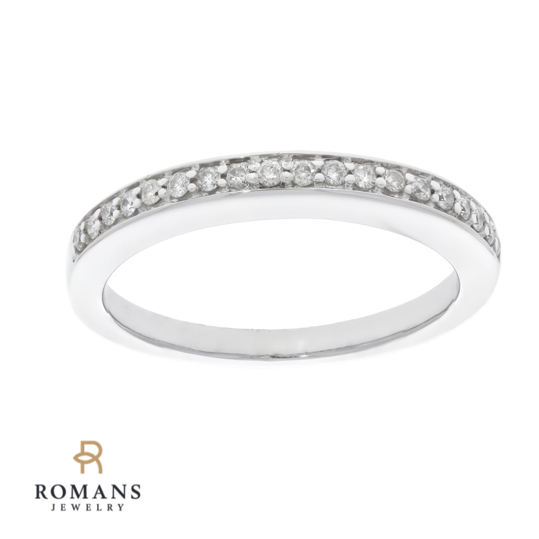 Diamond Band 14K White Gold .38CTW