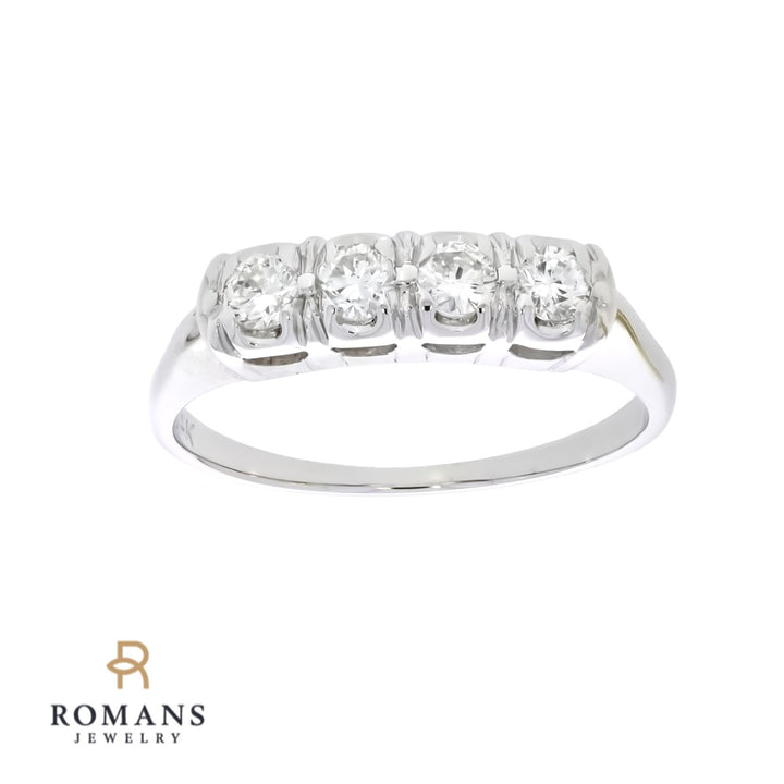 Diamond Band 14K White Gold .44 CTW