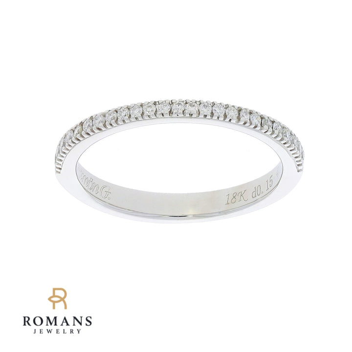 Diamond Band 18K White Gold .19 CTW