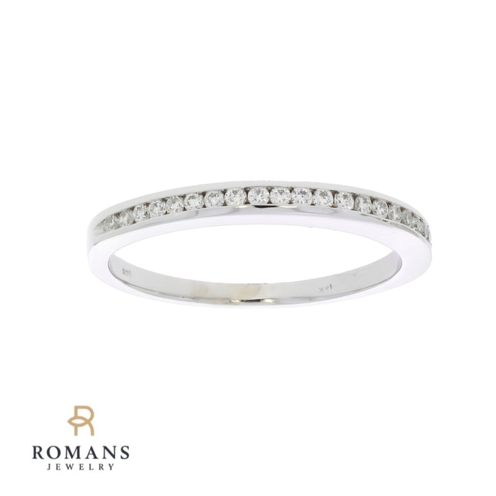 Diamond Channel Band 14K White Gold .23 CTW
