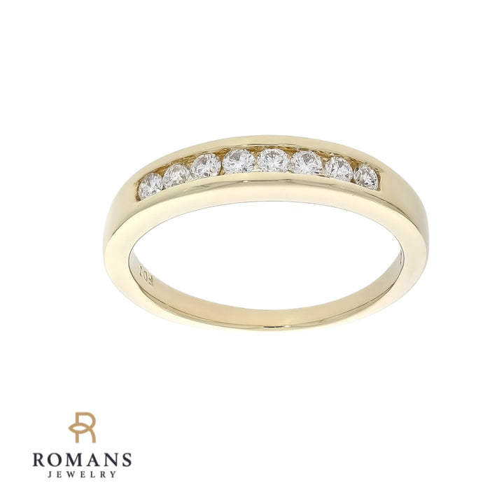 Diamond Channel Band 14K Yellow Gold .32 CTW