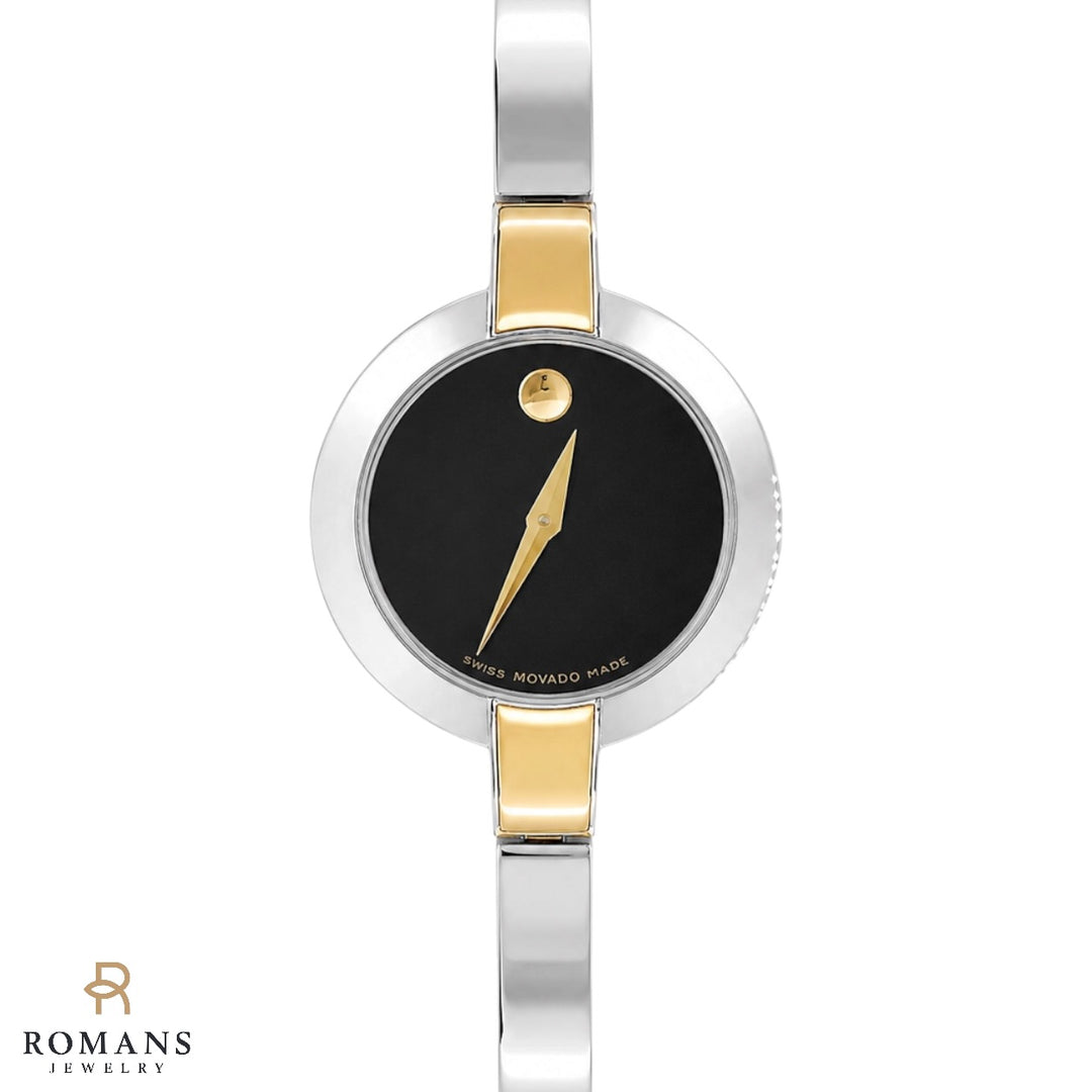 Movado Two-Tone Black Museum Dial Quartz Watch 24mm Ref. 81.A1.1830