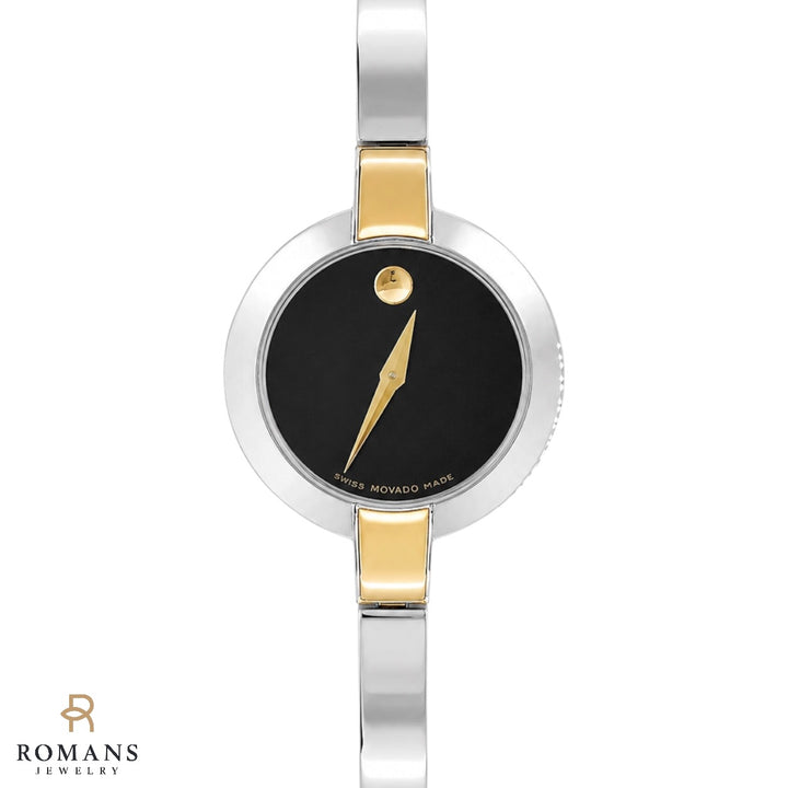 Movado Two-Tone Black Museum Dial Quartz Watch 24mm Ref. 81.A1.1830