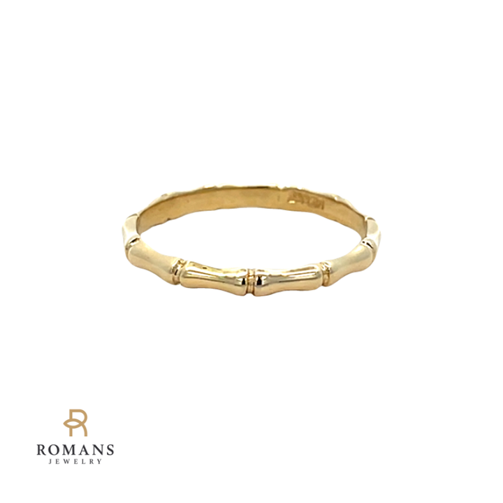 Bamboo Band 14K Yellow Gold