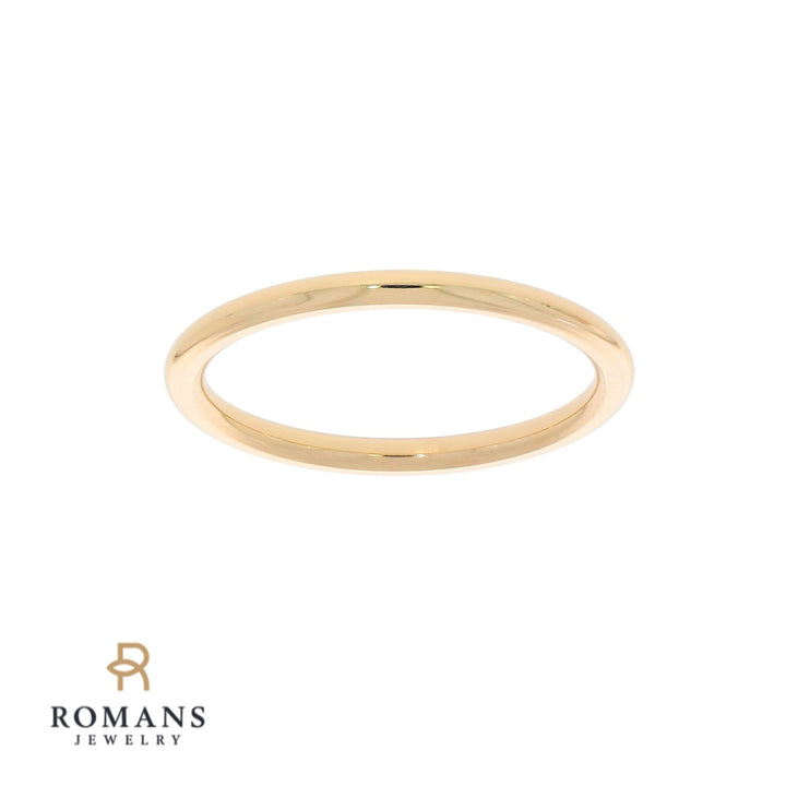 Half Round Band Comfort Fit Band 18K Rose Gold