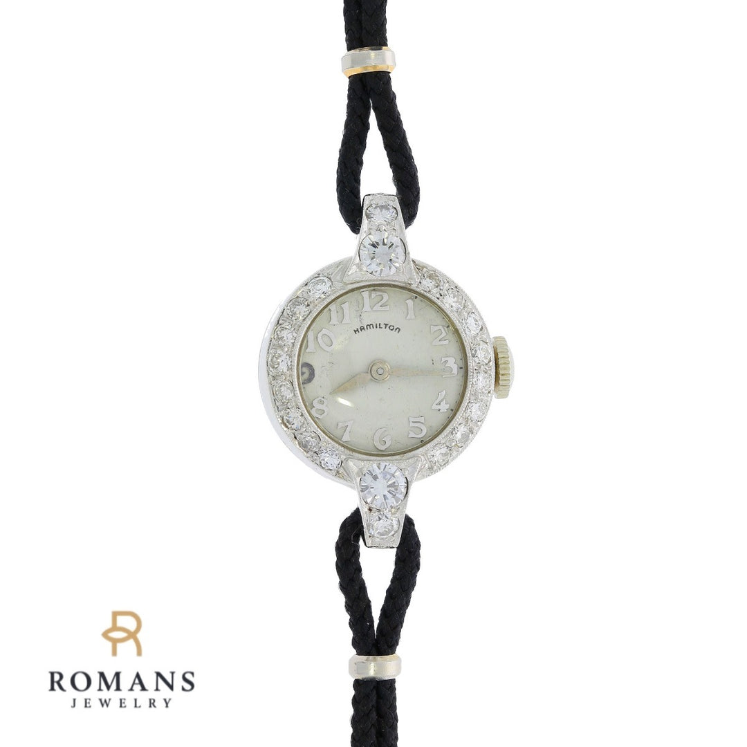 Hamilton Platinum Diamond Ladies 1940's Watch