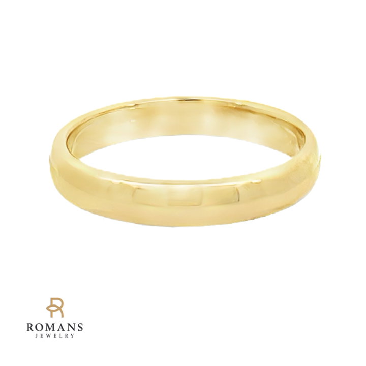 Men's Wedding Band 14K Yellow Gold