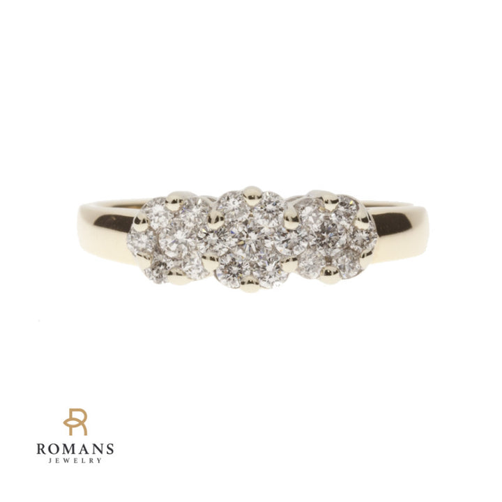 Multi-Diamond Ring 14K Two Tone .75CTW