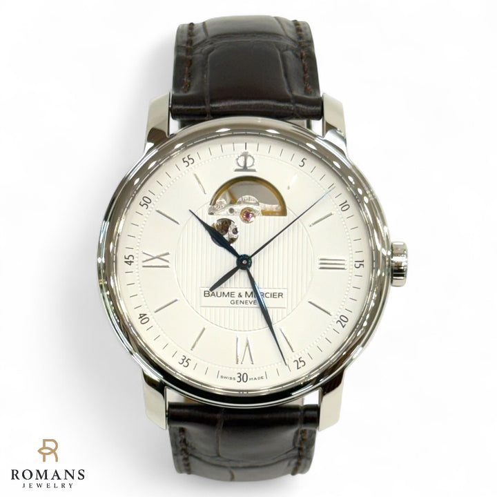 Baume & Mercier Watch Automatic 26-Jewel Skeleton Dial Ref 65558