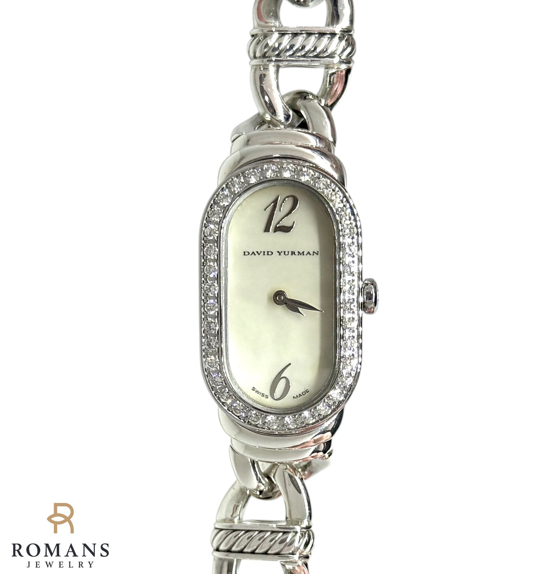 David Yurman Diamond Bezel Mother-of-Pearl Watch Ref. T408-MSS