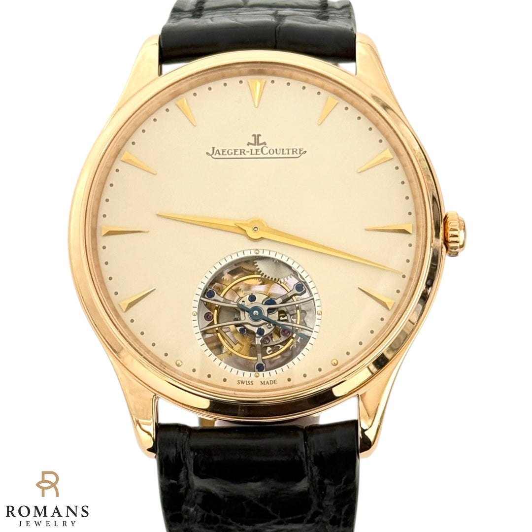 Jaeger LeCoultre Master Ultra Thin Tourbillon Ref JLQ1322410 18K Rose Gold