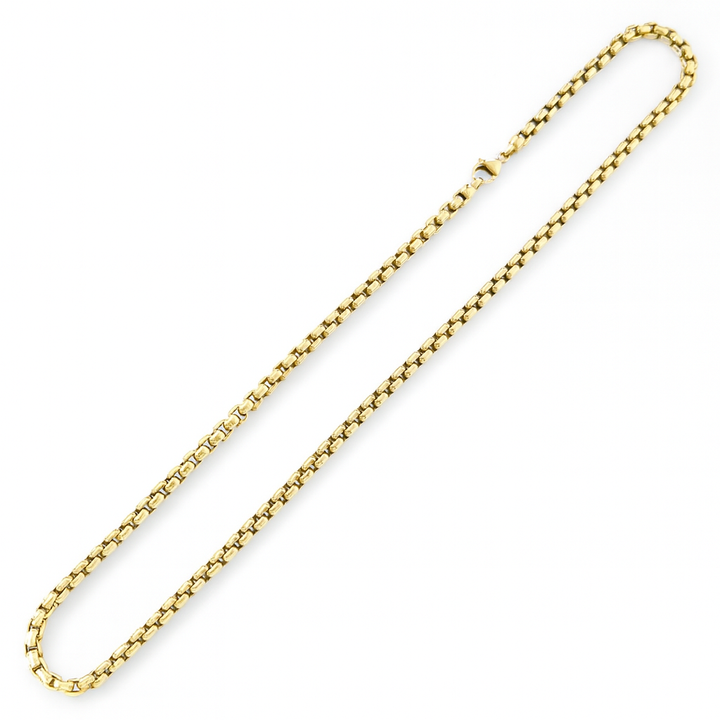 Tiffany & Co. 18K Yellow Gold Square Link Necklace 20"