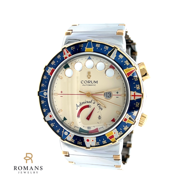 Corum Admirals Cup Regatta Timer Watch Stainless Steel & 18K Yellow Gold