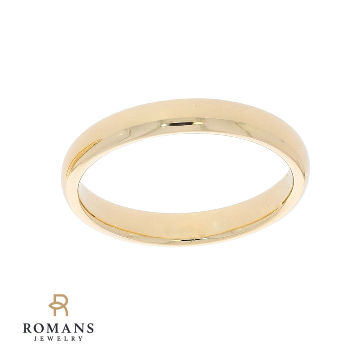 Wedding 3MM Band 14K Yellow Gold