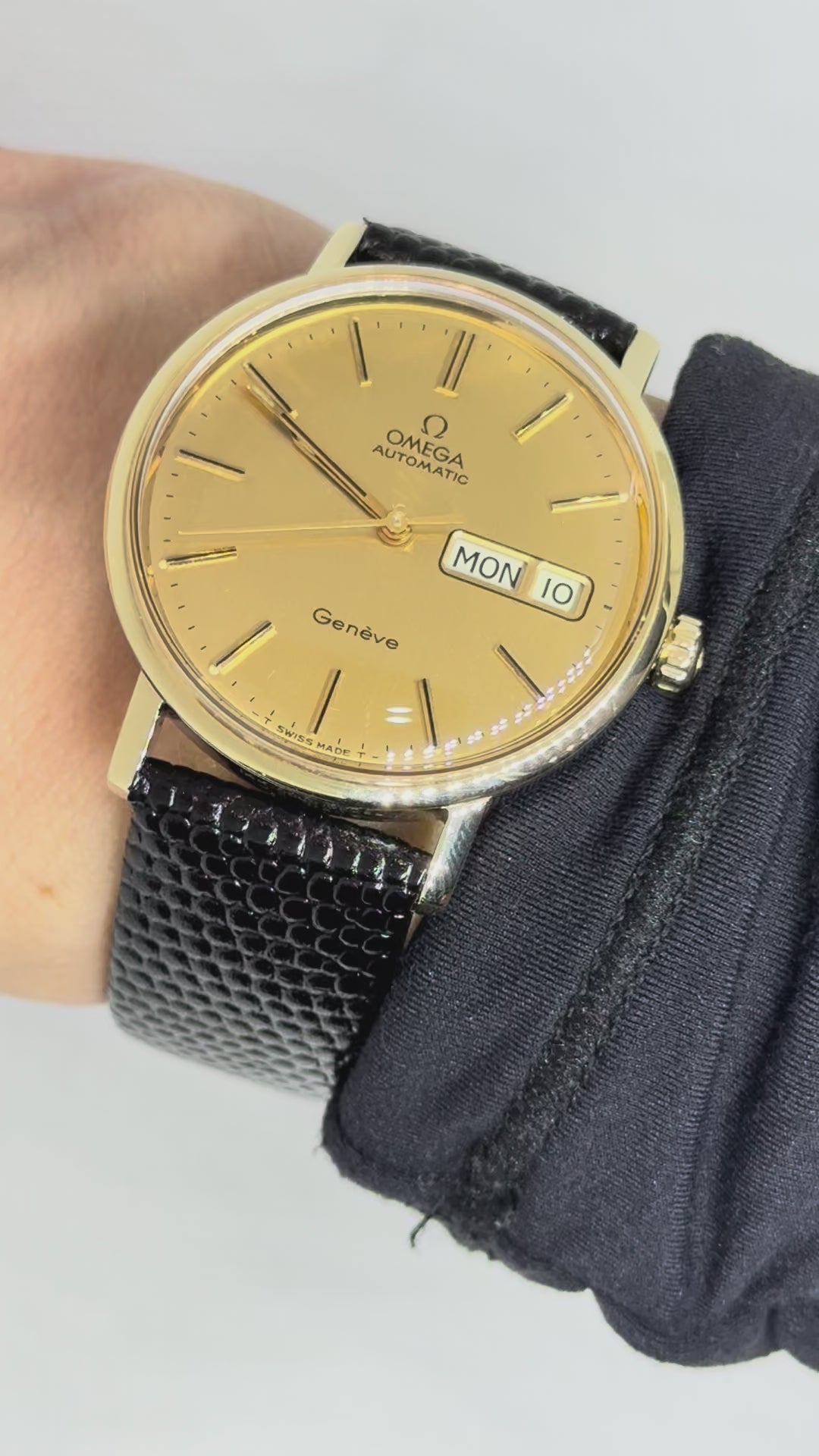 Omega Seamaster DeVille Automatic Watch 34MM 14K Solid Gold Steel C6864