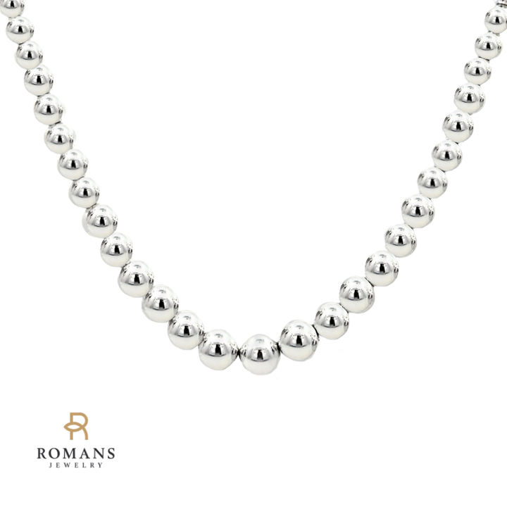 Tiffany & Co. Beaded Necklace Sterling Silver