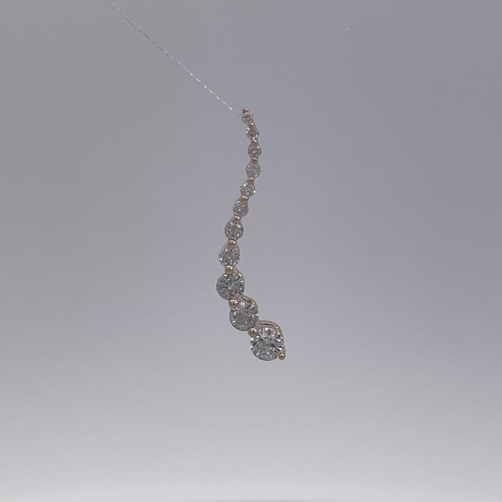 Diamond Journey Pendant 14K Yellow Gold .50CTW