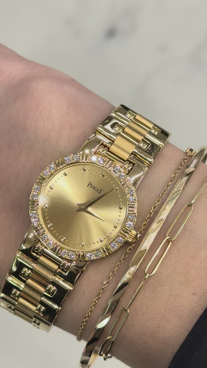Piaget Dancer 18K Solid Yellow Gold Diamond Watch Ref. 80564K81