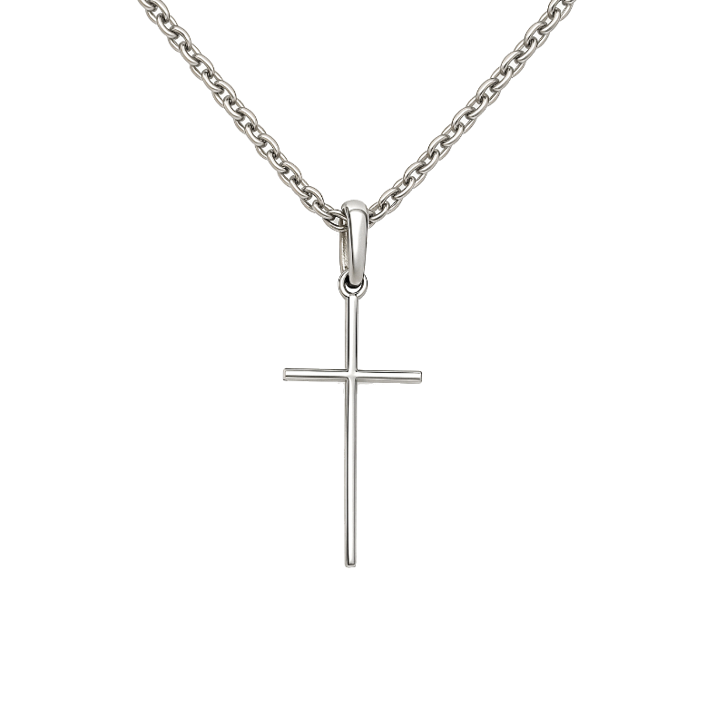 Diamond Cross 18K White Gold .06CTW