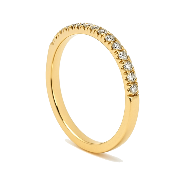 Micro-Pavé Diamond Band 14K Yellow Gold .34CTW