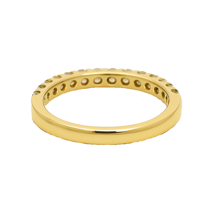 Everyday Diamond Accent Band 14K Yellow Gold .44CTW