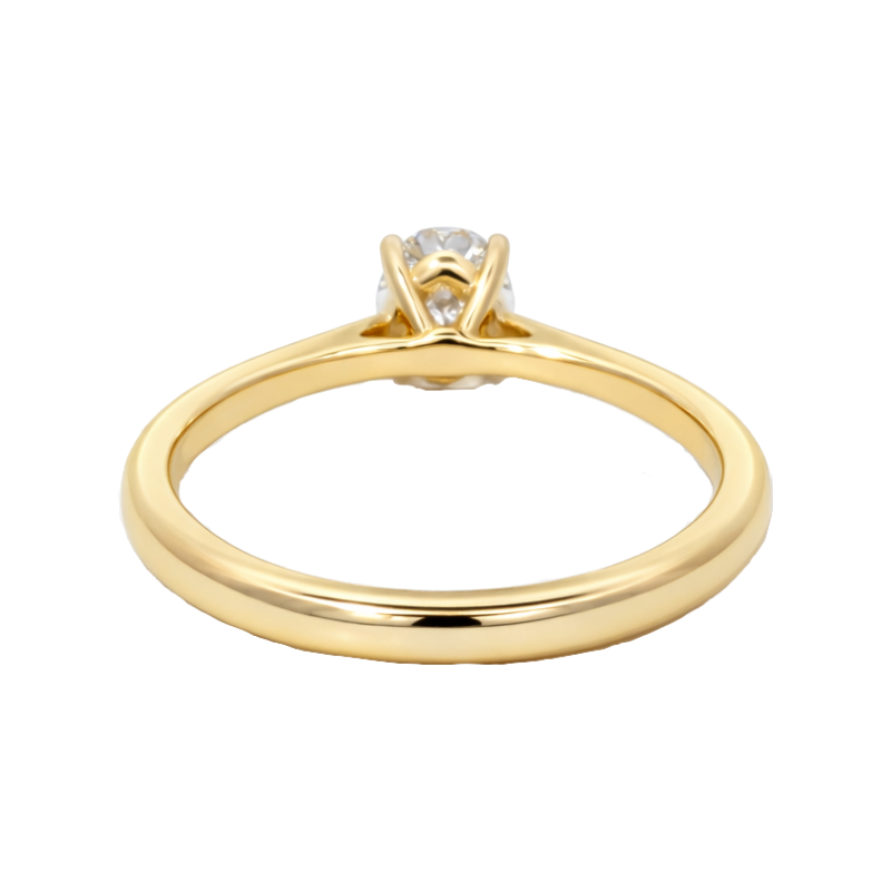 Round Diamond Engagement Ring 14K Yellow Gold .48CT