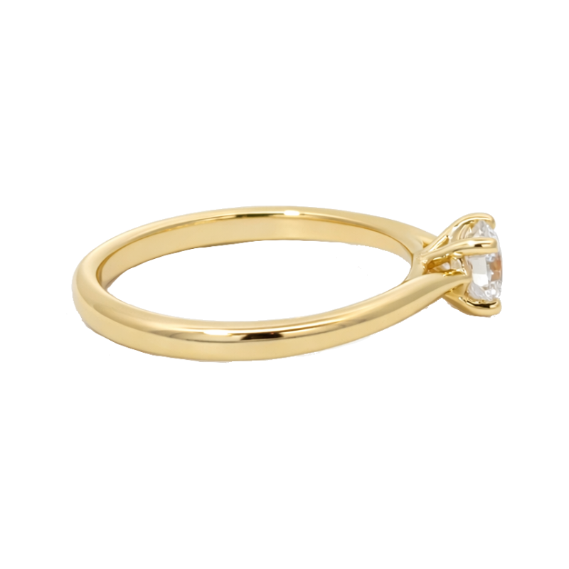 Round Diamond Engagement Ring 14K Yellow Gold .48CT