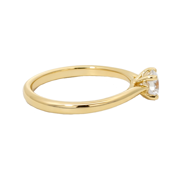 Round Diamond Engagement Ring 14K Yellow Gold .48CT