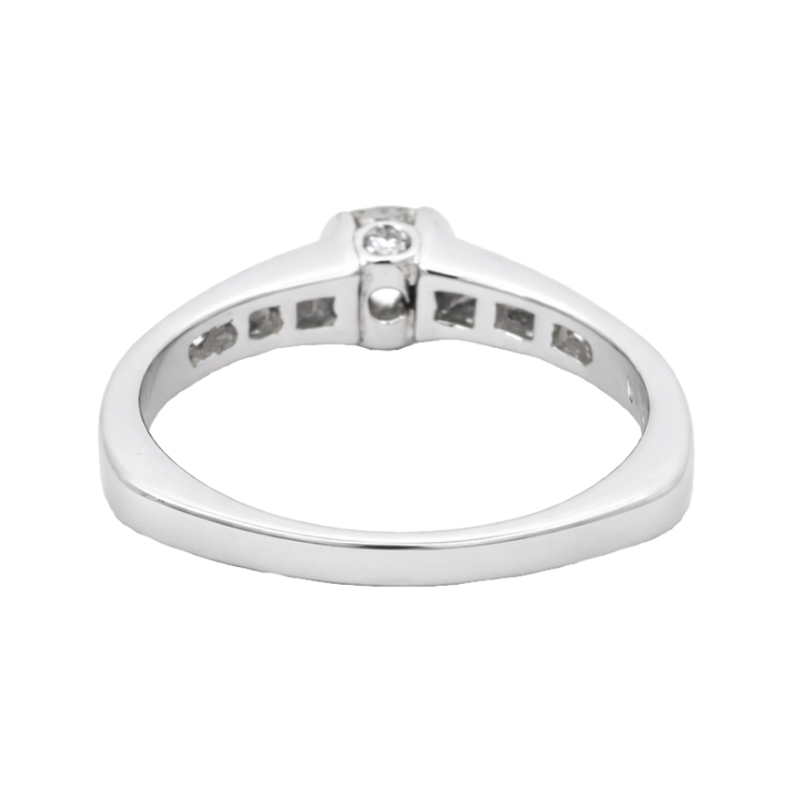 Old European .50CT Natural Diamond Platinum Engagement Ring