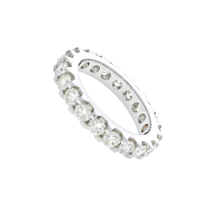 Eternity Diamond Band 14K White Gold 2.50CT