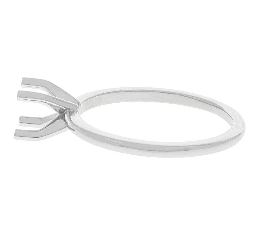 Solitaire Ring Setting 14K White Gold
