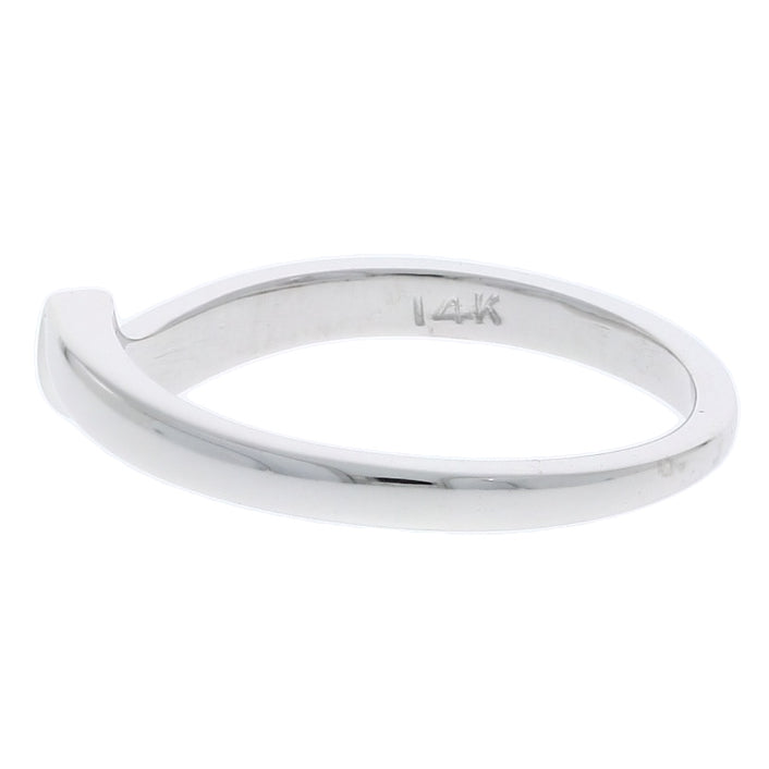Swirl 1.5MM Band 14K White Gold