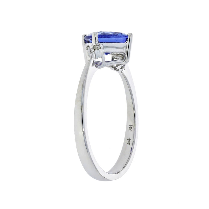 Tanzanite Diamond 14K White Gold Ring 1.45 CTW
