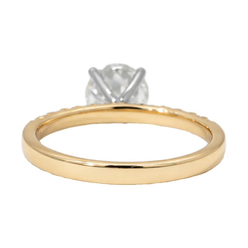 Elaris Round 1.50CT Natural Diamond 14K Two Tone