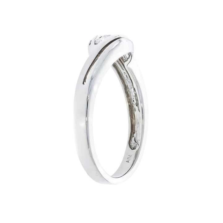Three Diamond Ring 14K White Gold .18 CTW