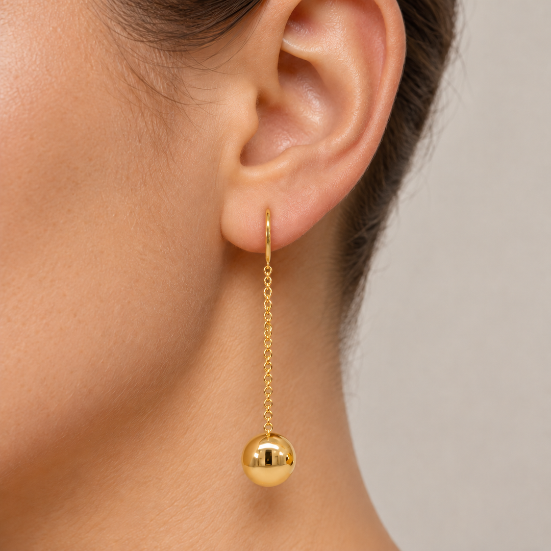 Tiffany &amp; Co. Ball Drop Earrings 18K Yellow Gold
