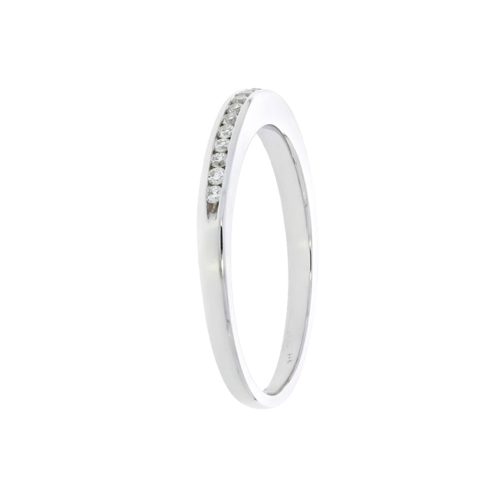 Diamond Channel Band 14K White Gold .23 CTW