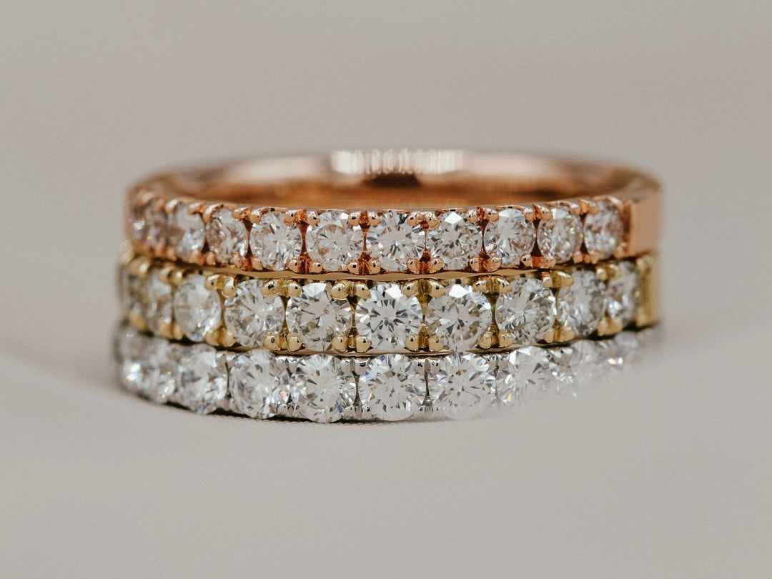 Diamond Wedding Band 14K Rose Gold .45 CTW