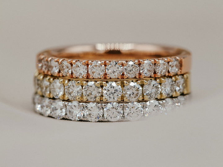Diamond Wedding Band 14K Rose Gold .45 CTW