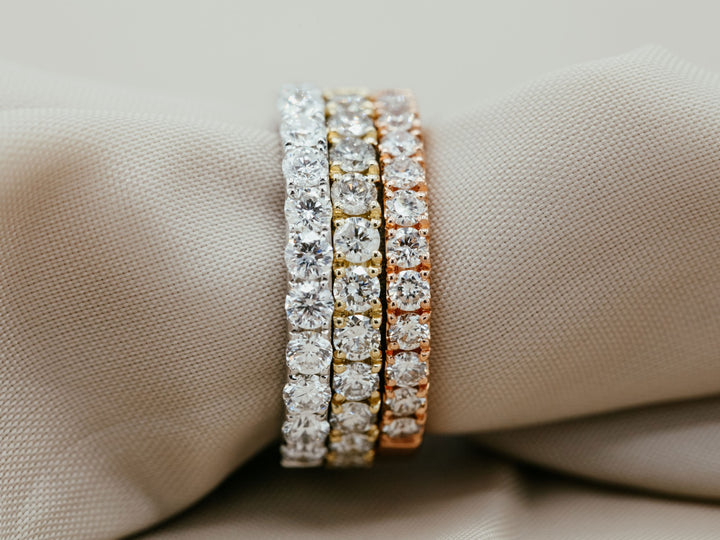 Diamond Wedding Band 14K Rose Gold .45 CTW