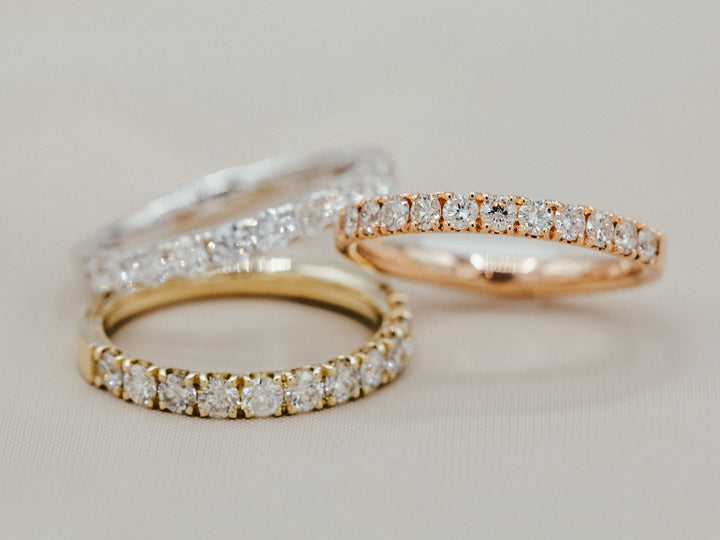 Diamond Wedding Band 14K Rose Gold .45 CTW