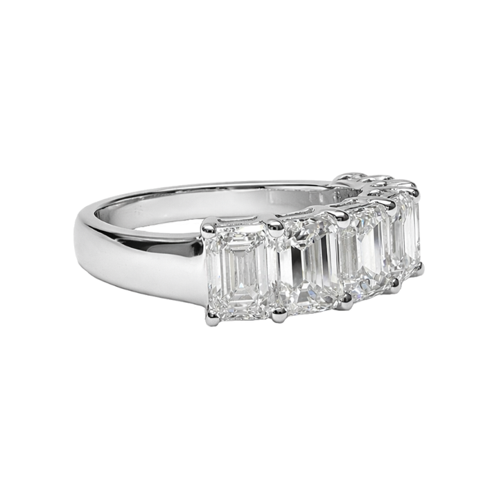 Elara Emerald Lab Diamond Band 2.78CTW 14K White Gold