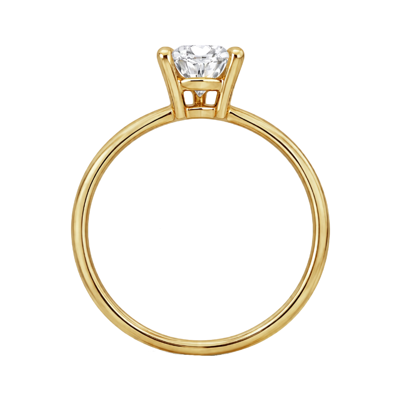 Sanctum Solitaire 1.50CT Pear Lab Diamond 14K Yellow Gold