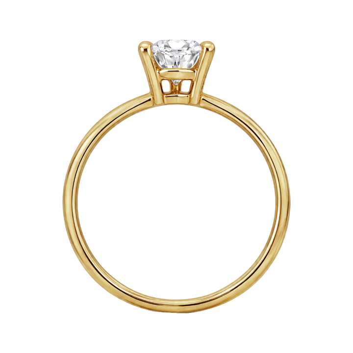 Sanctum Solitaire 1.50CT Pear Lab Diamond 14K Yellow Gold
