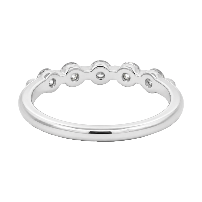 Shared Prong Diamond Band .55CTW 14K White Gold