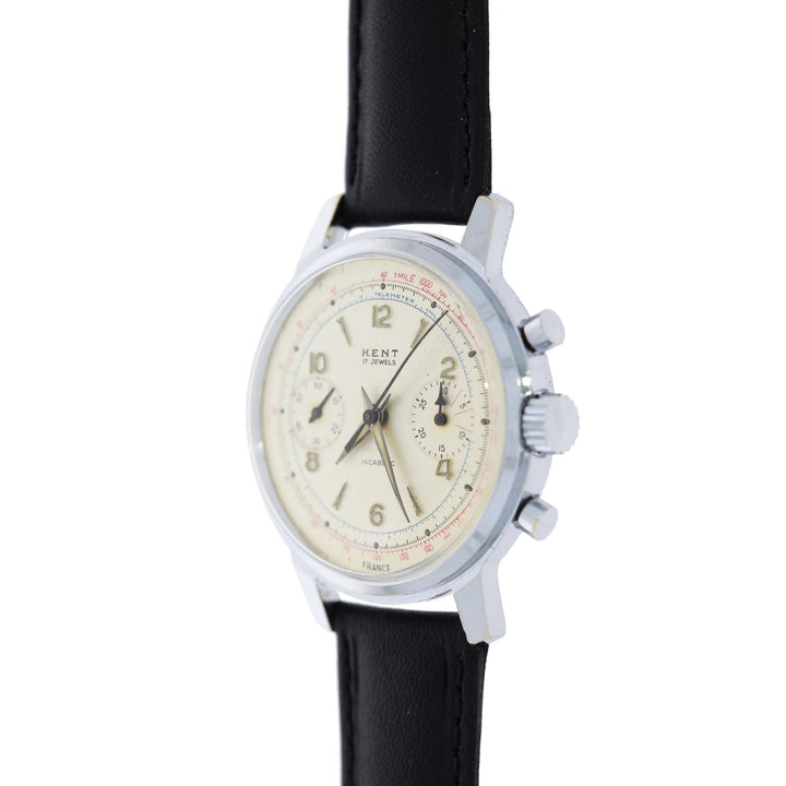 Kent Incabloc Winton Watch Co. Chronograph Wristwatch