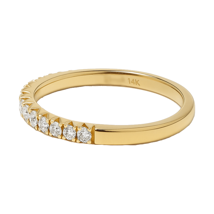 Classic Diamond Wedding Band 14K Yellow Gold .24CTW